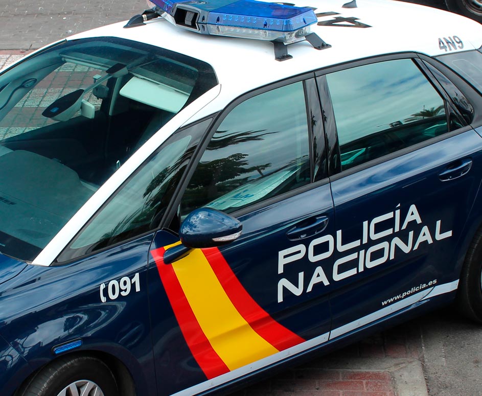 Coche patrulla de la Policía Nacional