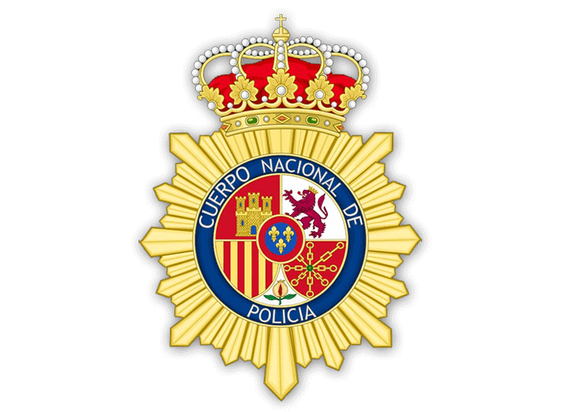 Placa del Cuerpo Nacional de Policía