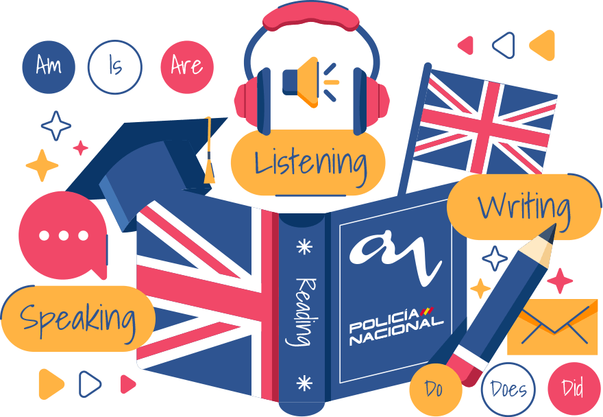 Las 4 habilidades para aprender inglés con el curso de certificación B1 de Academia Nacional El Oxford Test of English, asequible y adaptable, cubre Speaking, Listening, Reading y Writing. Acredita tu nivel B1 para las oposiciones de Policía Nacional.